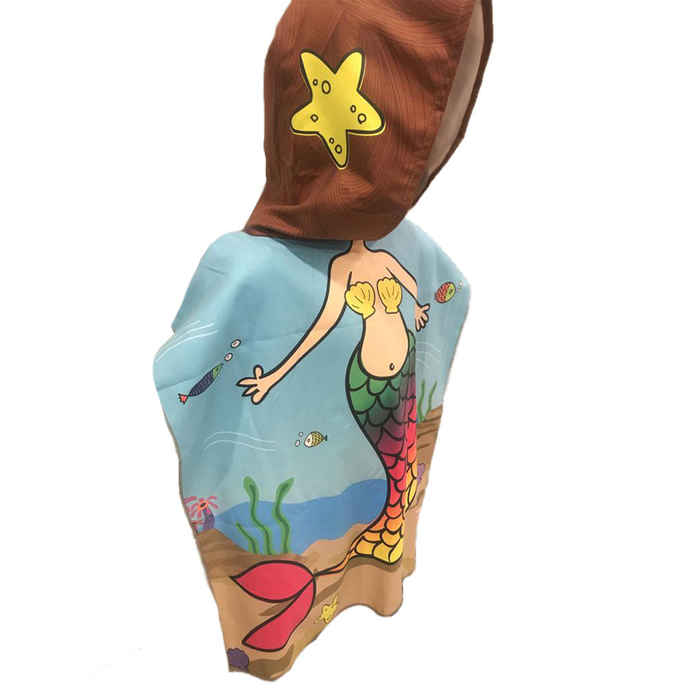 Poncho Personaje Microfibra Niños Triton