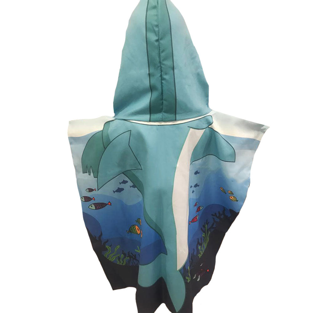 Poncho Personaje Microfibra Niños Triton