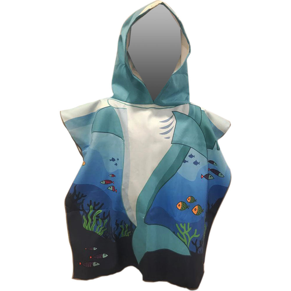 Poncho Personaje Microfibra Niños Triton