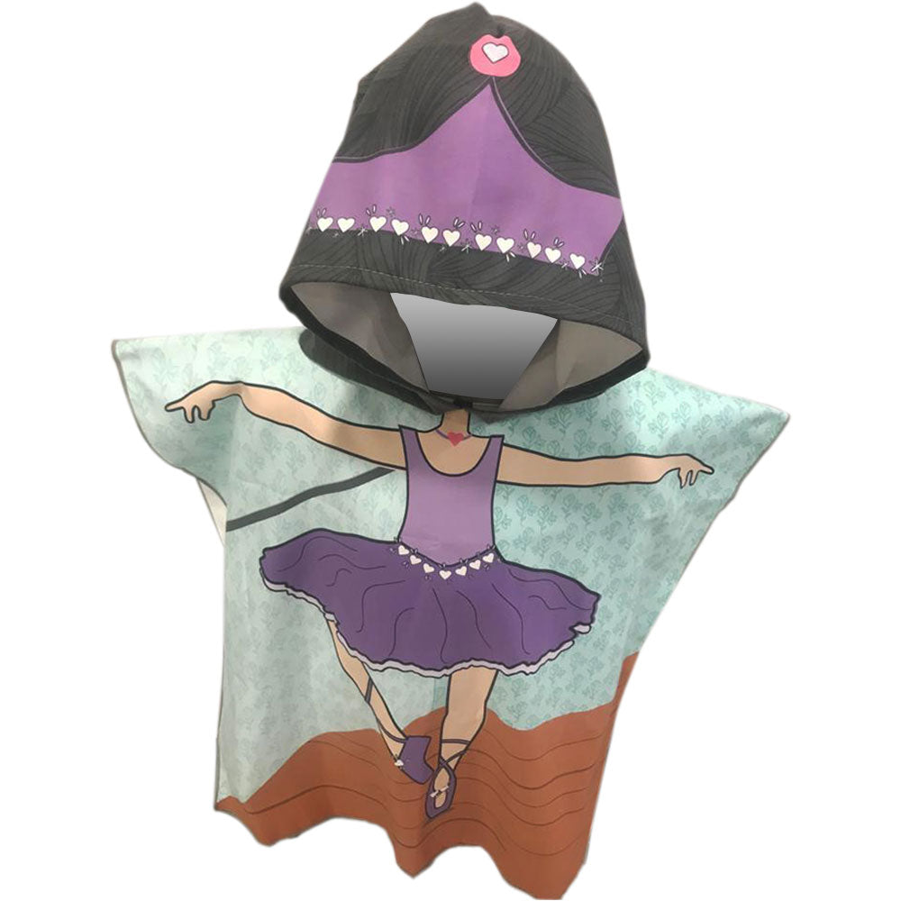 Poncho Personaje Microfibra Niños Triton