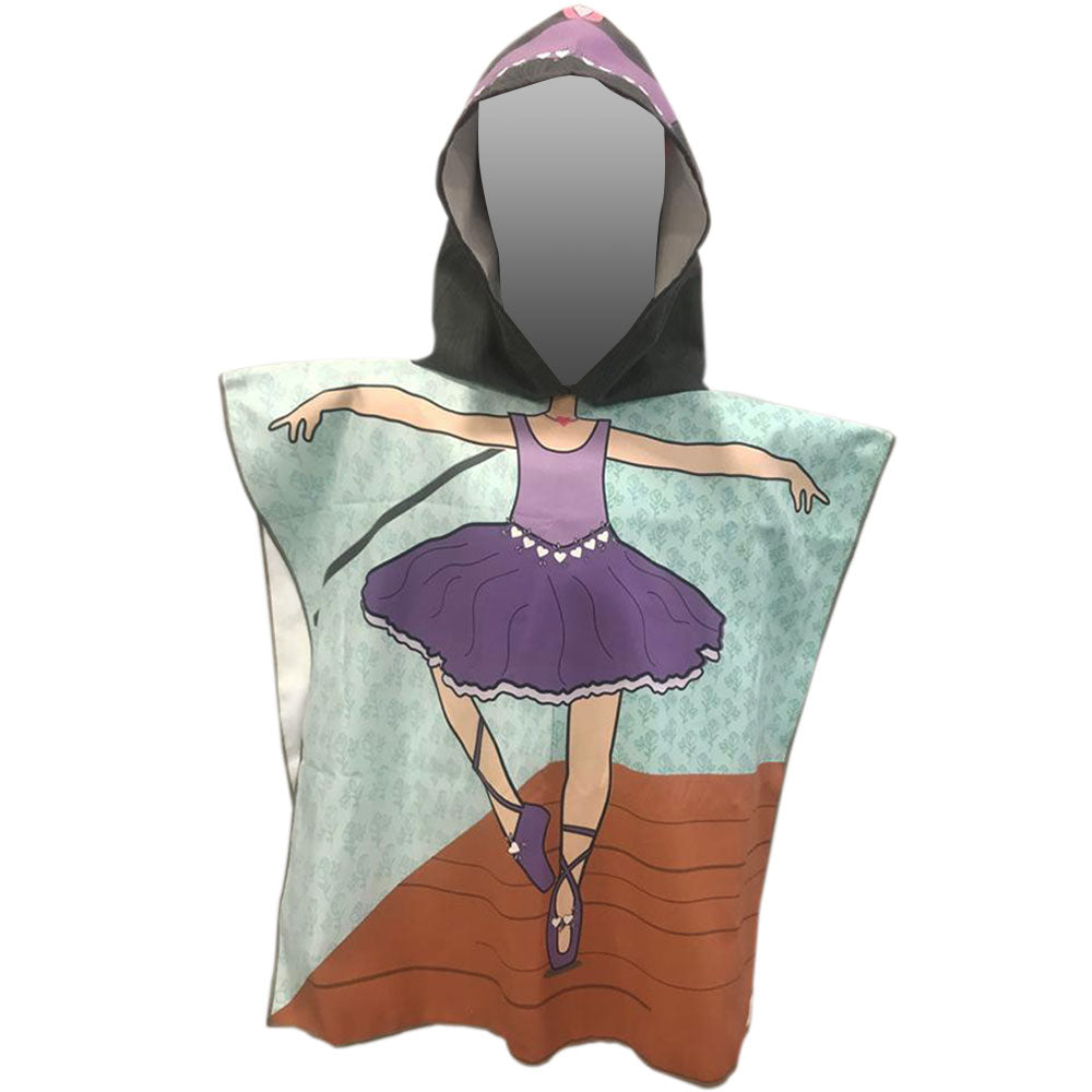 Poncho Personaje Microfibra Niños Triton