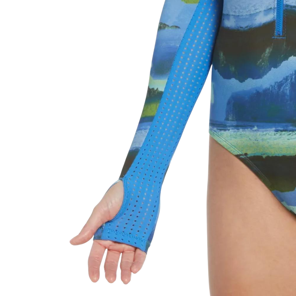 Traje De Baño Dama Lonk Sleve Manga Larga Nike