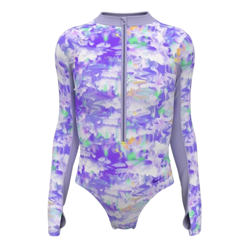 Traje De Baño Body Manga Larga Niña Nike