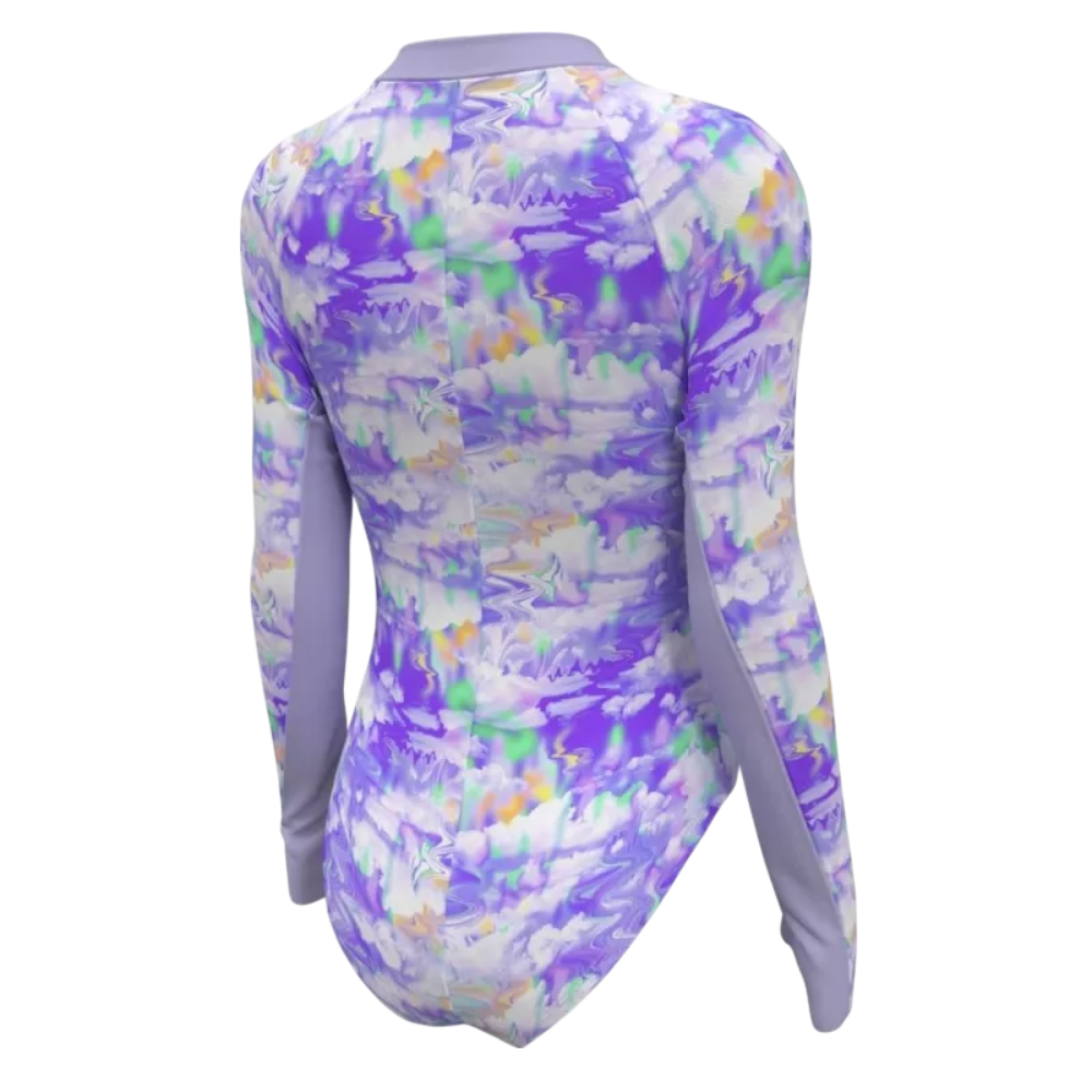 Traje De Baño Body Manga Larga Niña Nike