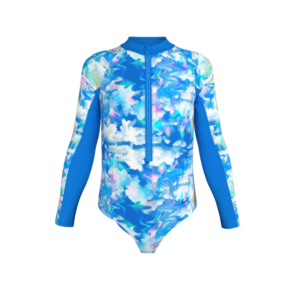 Traje De Baño Body Manga Larga Niña Nike