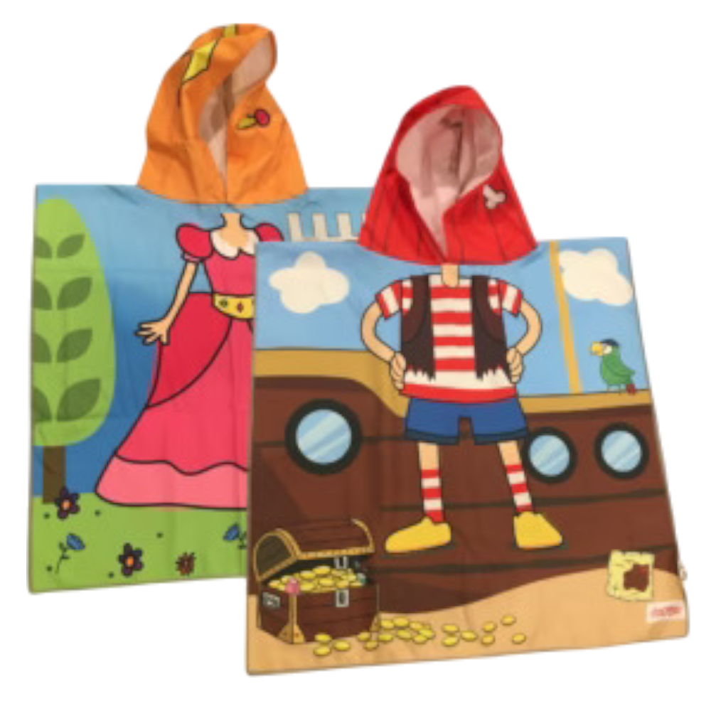 Poncho Personaje Microfibra Niños Triton