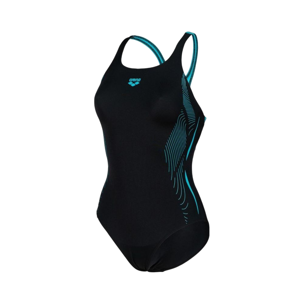 Traje De Baño Dama Back Graphic Arena
