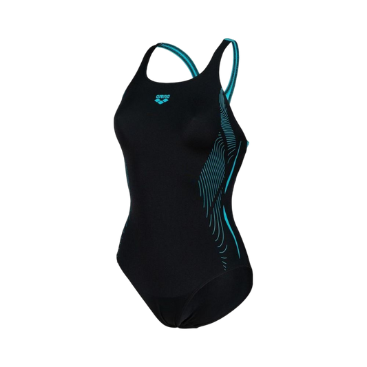 Traje De Baño Dama Back Graphic Arena