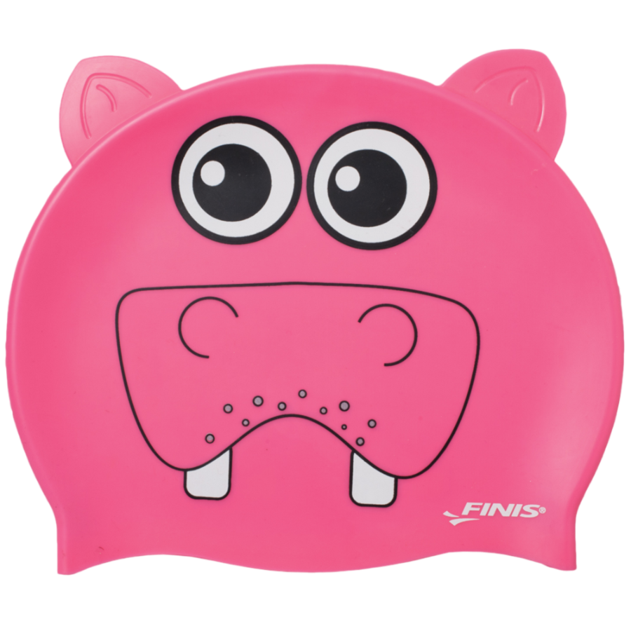 Gorra Silicon Kids Animal Hippo Rosa Finis