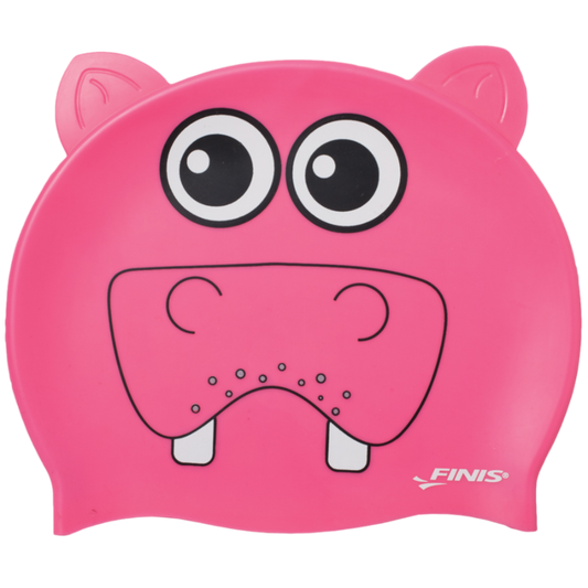 Gorra Silicon Kids Animal Hippo Rosa Finis