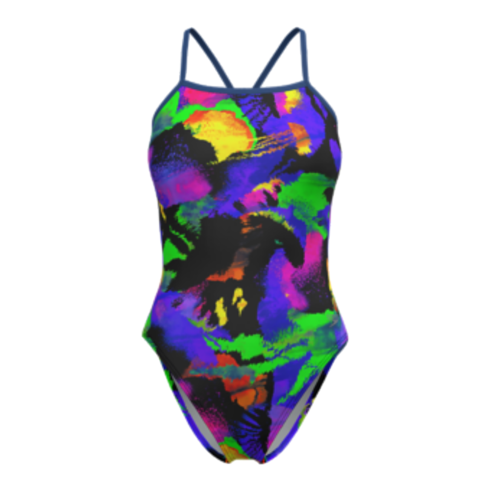 Traje De Baño Dama Print Twist Speedo