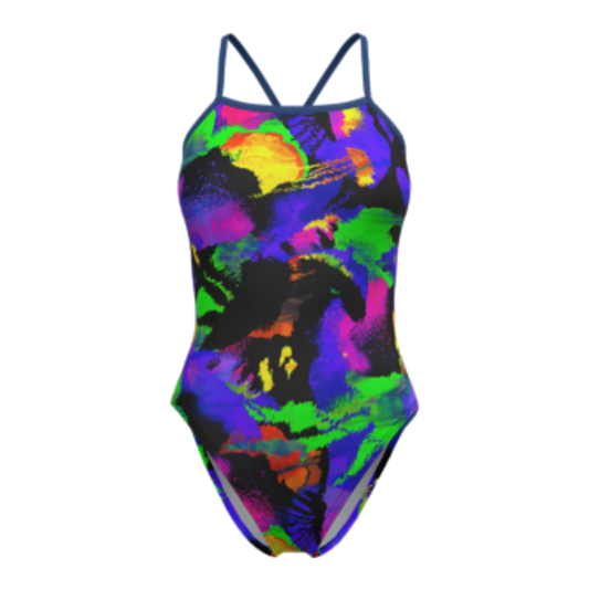 Traje De Baño Dama Print Twist Speedo