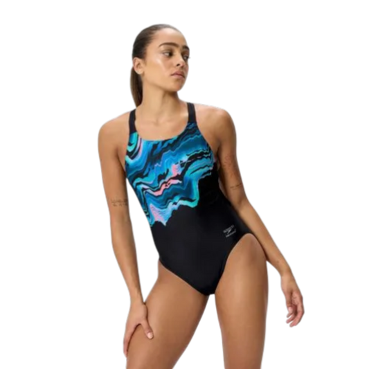 Traje De Baño Dama Placement Leaderback Speedo
