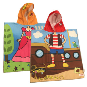 Poncho Personaje Microfibra Niños Triton