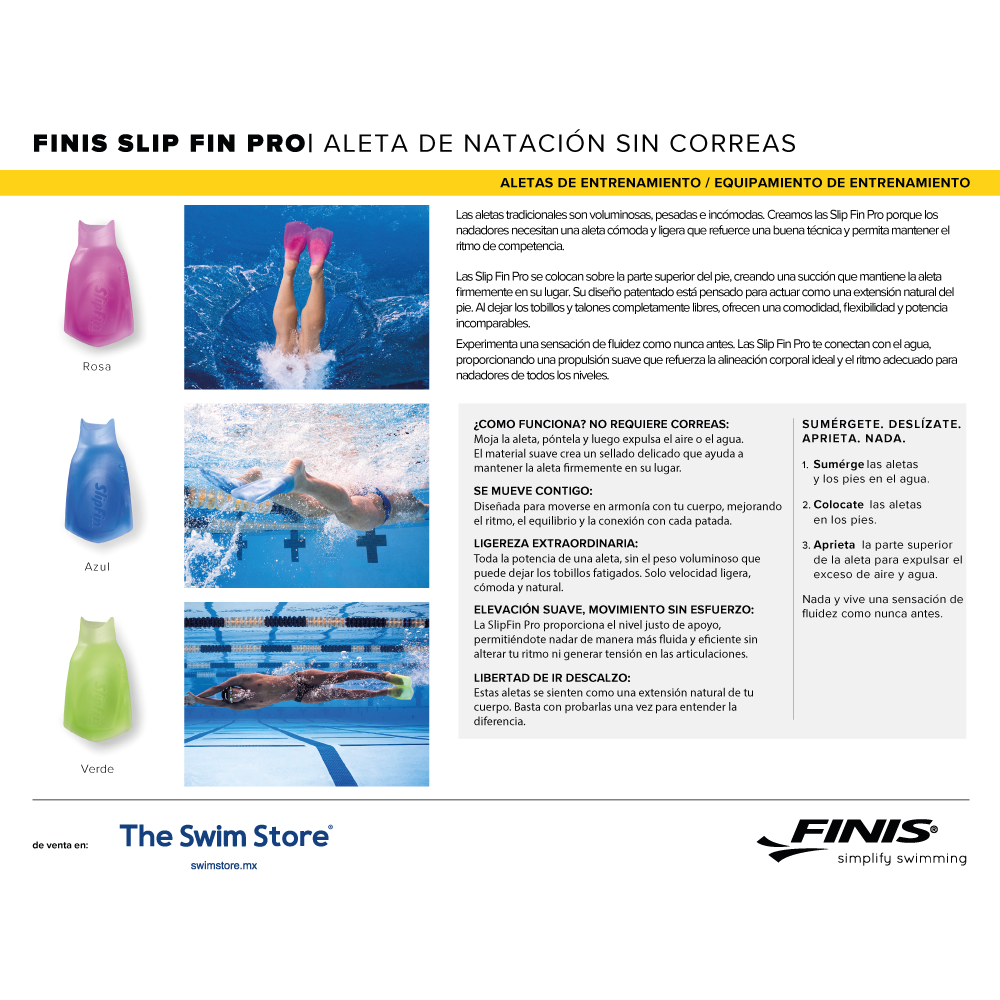 Aleta De Subcion Sin Talonera Slipfin Pro Finis